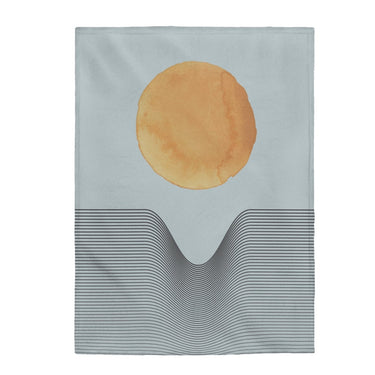 Abstract Sun Art Plush Throw